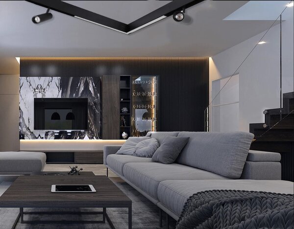 Lištové LED svítidlo 20 W, 4000 K, 1800 lm, neutrální bílá, IP20, CRI 90, 31,5 × 30 × 2 cm