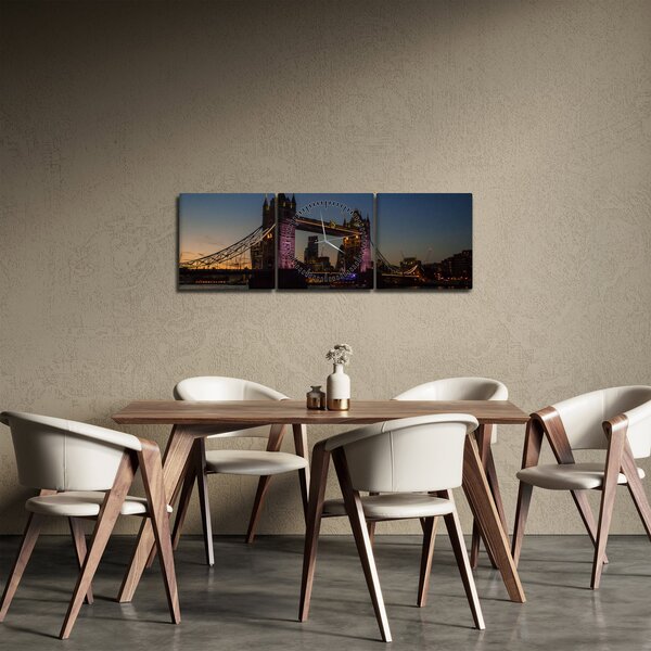 Obraz - Tower bridge (s hodinami) (90x30 cm)