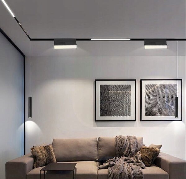 Lištové LED svítidlo 24 W, 4000 K, 2160 lm, neutrální bílá, IP20, CRI 90, 8,5 × 44 × 2 cm