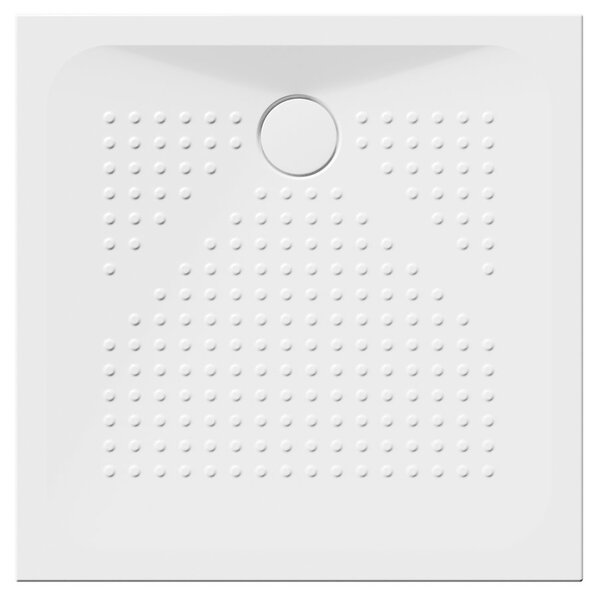 GSI GSI, Keramická sprchová vanička, čtverec 90x90x4cm, bílá ExtraGlaze, 47090911
