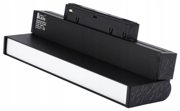 Lištové LED svítidlo 12 W, 3000 K, 1080 lm, teplá bílá, IP20, CRI 90, 8,5 × 22 × 2 cm