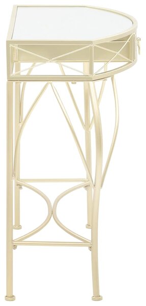 Odkládací stolek ve francouzském stylu kovový 82x39x76 cm zlatý 245936