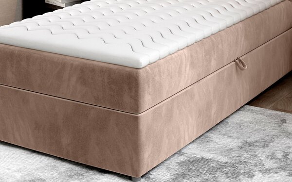 Eltap Čalouněná postel Rivia s úložným prostorem Materiál a barva potahu: Monolith 37 - tmavě zelená, Rozměr: 90x200