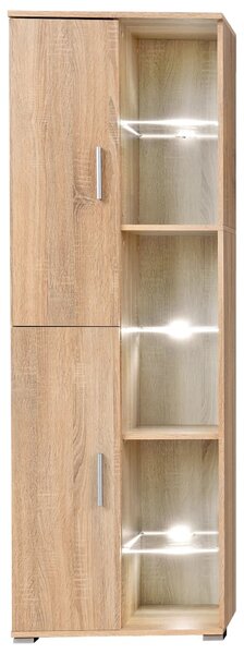 Obývací stěna s LED osvětlením dub sonoma 246029