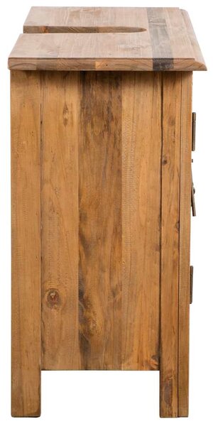 Koupelnová skříňka pod umyvadlo masivní borové dřevo 70x32x63cm 246035
