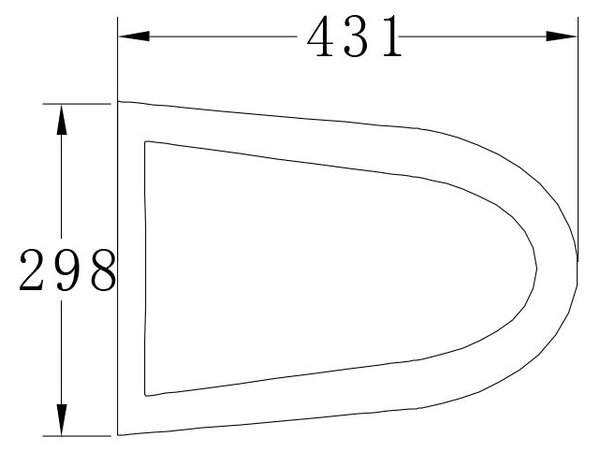 Závěsné WC B-8030R