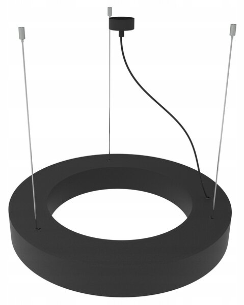 Černé kulaté kancelářské závěsné LED svítidlo 30 W, 40 cm