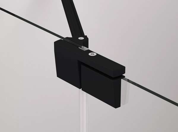 Ronal CADURA CA13 jednokřídlé sprchové dveře 90 cm Šířka: 900 mm, Profil: Bílá, Sklo: Hladké čiré