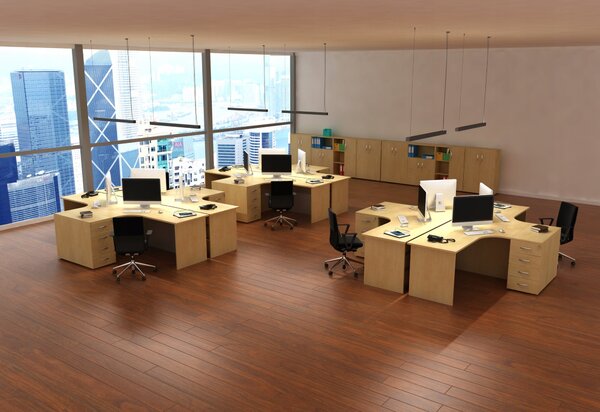 Černé kancelářské závěsné LED svítidlo 60 W, 2 m