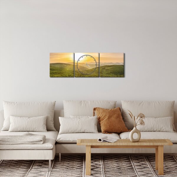 Panoramatický obraz (s hodinami) (90x30 cm)
