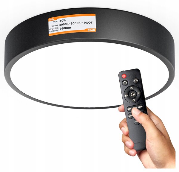 Kulaté stropní LED svítidlo 40 W, 40 cm, 3600 lm