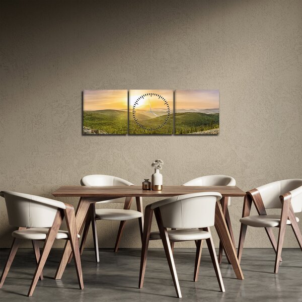 Panoramatický obraz (s hodinami) (90x30 cm)