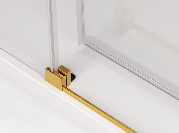 Ronal CADURA CAS2 posuvné sprchové dveře 110 cm Šířka: 1100 mm, Profil: Bílá, Sklo: Hladké čiré