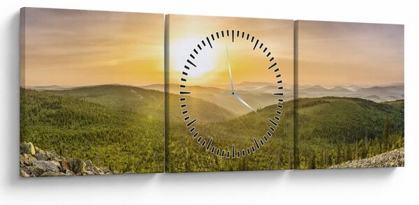 Panoramatický obraz (s hodinami) (90x30 cm)