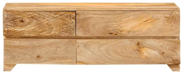 TV stolek masivní mangovníkové dřevo 110 x 30 x 40 cm 246144