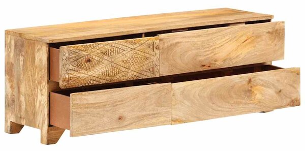 TV stolek masivní mangovníkové dřevo 110 x 30 x 40 cm 246144