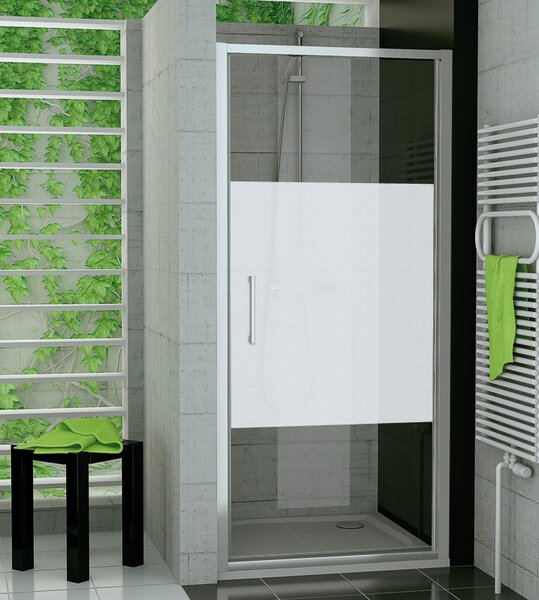 Ronal TOP-LINE S TLSP jednokřídlé sprchové dveře 70 cm Šířka: 700 mm, Profil: Matný elox, Sklo: Hladké čiré