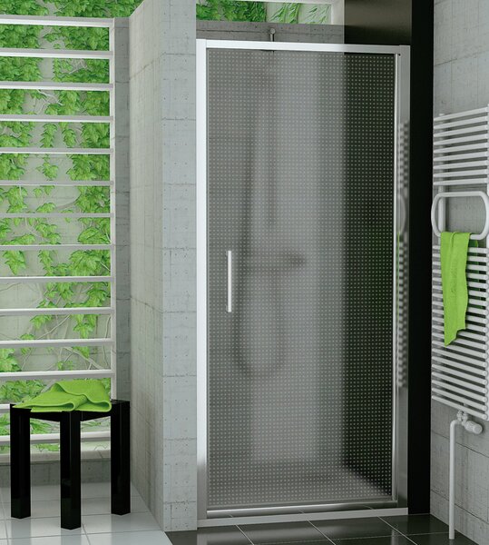 Ronal TOP-LINE S TLSP jednokřídlé sprchové dveře 70 cm Šířka: 700 mm, Profil: Matný elox, Sklo: Hladké čiré