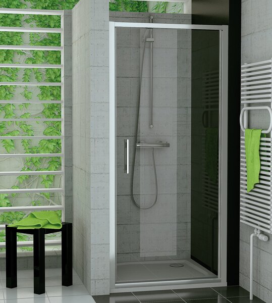 Ronal TOP-LINE S TLSP jednokřídlé sprchové dveře 70 cm Šířka: 700 mm, Profil: Matný elox, Sklo: Hladké čiré