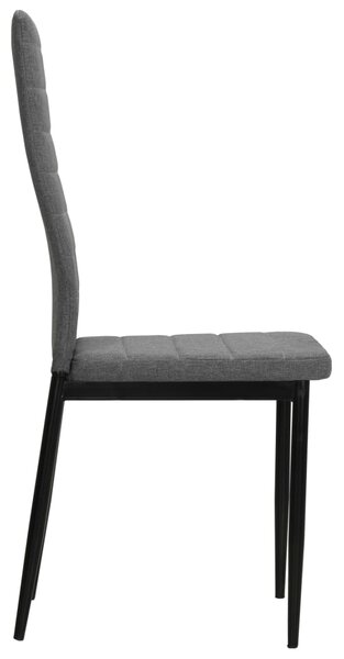 Jídelní židle 2 ks světle šedé textil 246181