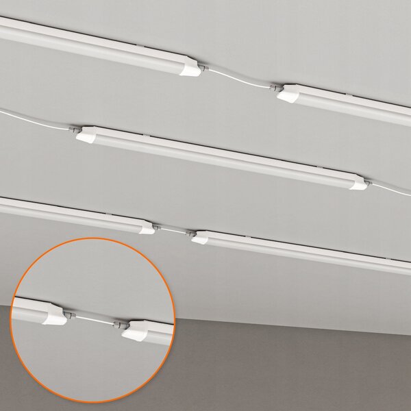 Prachotěsné LED svítidlo 40 W, 6400 lm, 120 cm, neutrální bílá, IP65