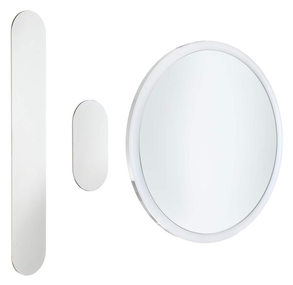 Deante Round příslušenství, kosmetické LED zrcátko 220x220 mm, zvětšení (3x), ADR_0821