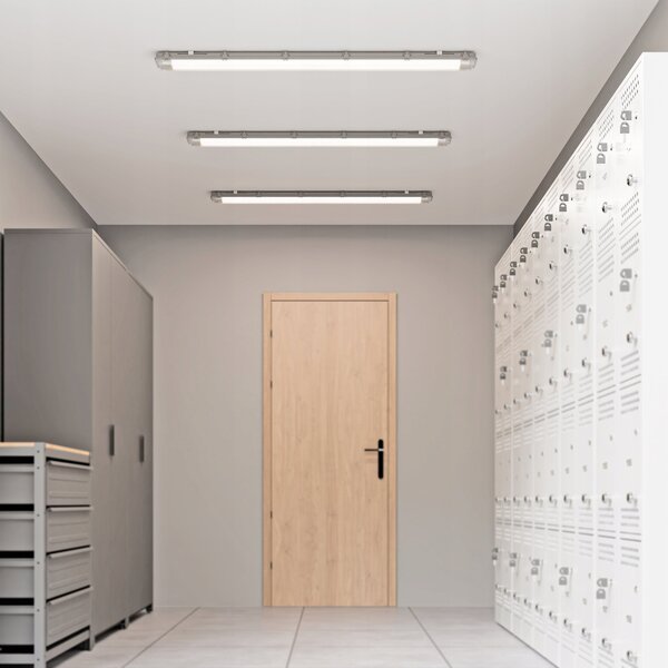 Prachotěsné LED svítidlo 120 cm, studená bílá, IP65