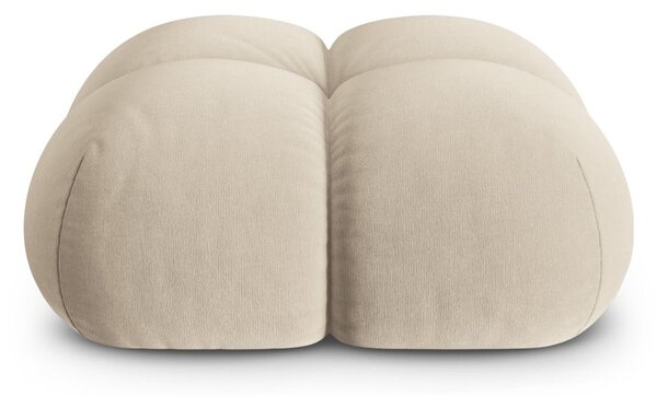 Béžová sametová podnožka Loretto – Cosmopolitan Design