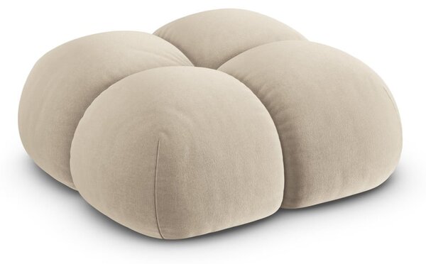 Béžová sametová podnožka Loretto – Cosmopolitan Design