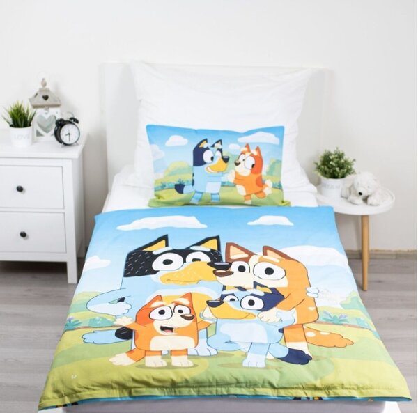 Jerry Fabrics Povlečení do postýlky Bluey 004 baby 100x135, 40x60 cm