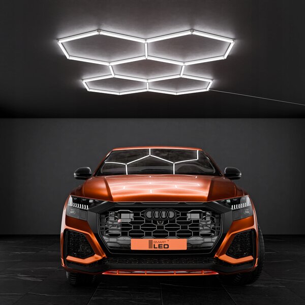 LED HEXAGON osvětlení do garáže 298 × 209 cm, IP54