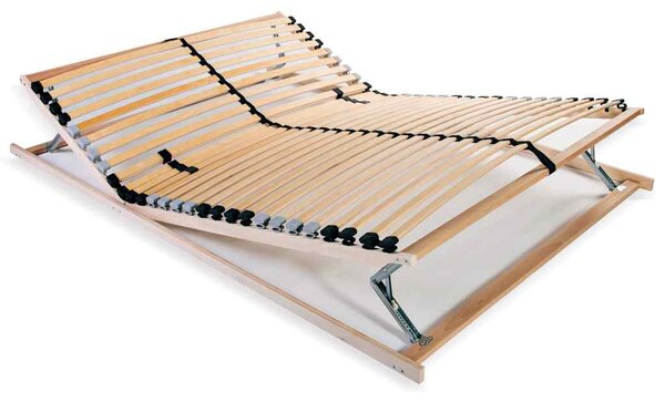 Lamelový rošt postele s 28 lamelami 7 zón 100 x 200 cm 246458