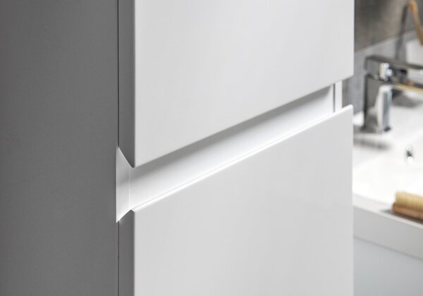 Aqualine Aqualine, ALTAIR vysoká skříňka s košem 40x184x31cm, bílá, AI185L