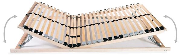 Lamelový rošt postele s 28 lamelami 7 zón 70 x 200 cm 246455