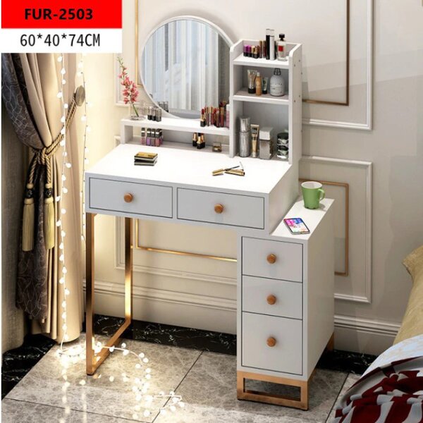 Kosmetický toaletní stolek bílý FUR-2503