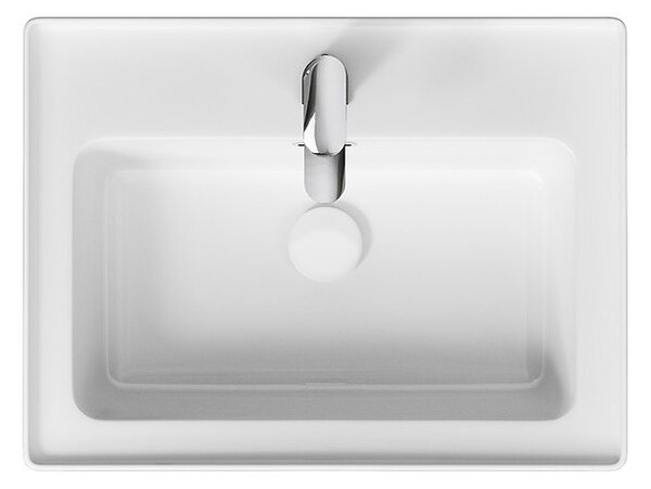 Cersanit Crea, závěsná skříňka s umyvadlem 60cm, set B114, dub, S801-288