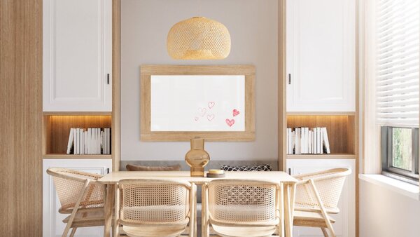 Magnetická tabule PREMIUM 90x60 cm v rámu v barvě dubu, MP96OAK