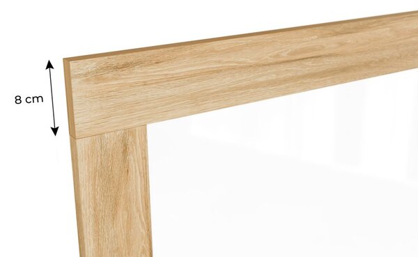 Magnetická tabule PREMIUM 90x60 cm v rámu v barvě dubu, MP96OAK