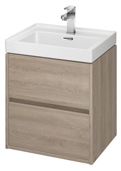 Cersanit Crea, závěsná skříňka s umyvadlem 50cm, set B113, dub, S801-287