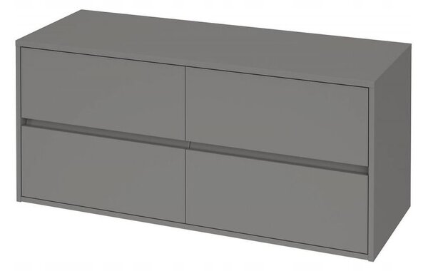 Cersanit Crea, skříňka pod umyvadlo s deskou 120cm, šedá, S931-006
