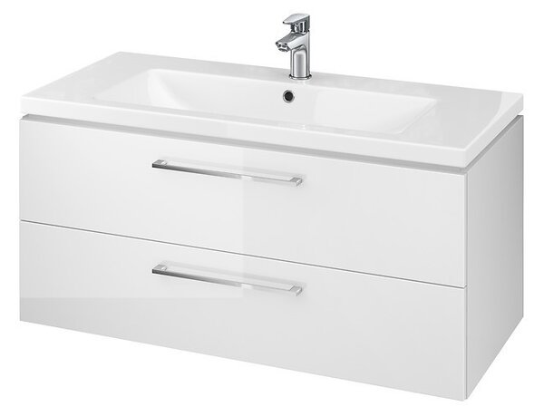 Cersanit Lara Como - sada závěsné skříňky a umyvadla 100cm, bílá, S801-191-DSM