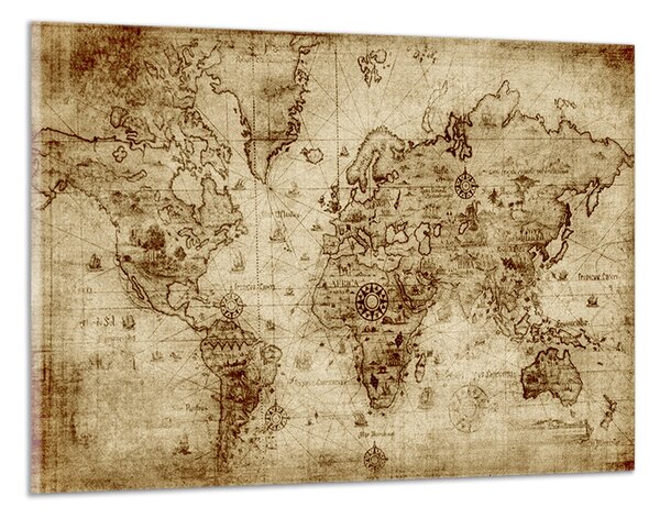 Obraz na plátně Obraz mapa světa