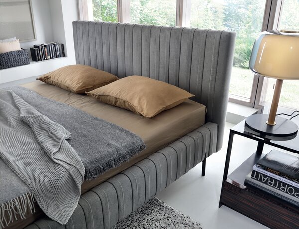 Eltap Čalouněná postel Plissa s úložným prostorem Materiál a barva potahu: Relax 38 - tmavě zelená, Rozměr: 140x200