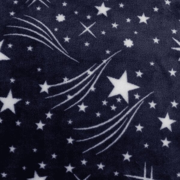 Mikroplyšová deka STARLIGHT, tmavě modrá Rozměr: 150 x 200 cm