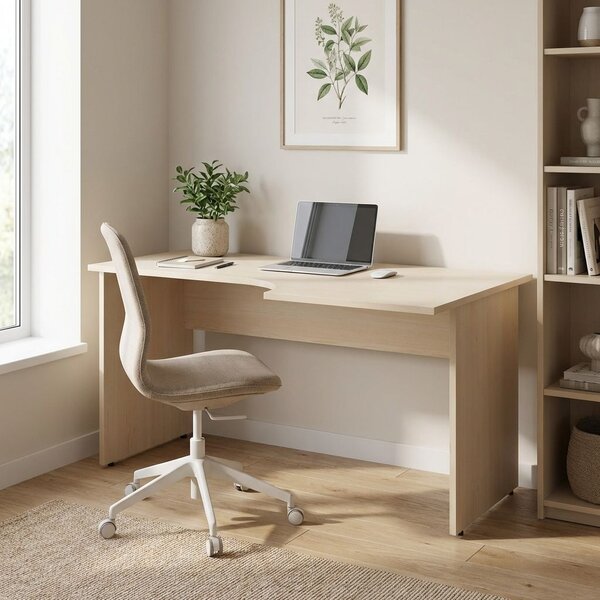 Ergonomický stůl Impress 160 x 90 cm, pravý, javor
