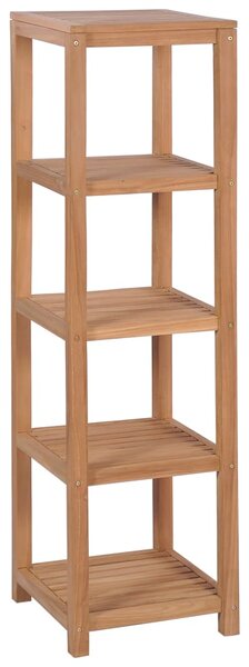 Úložná skříňka do koupelny se 4 policemi teak 42 x 42 x 165 cm 246500