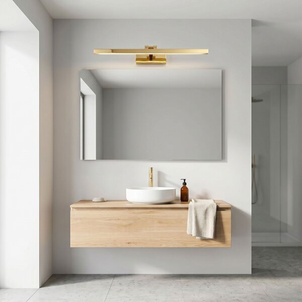 Toolight APP1862-1W, koupelnová LED svítilna, 800 mm, zlatá lesklá, OSW-66015