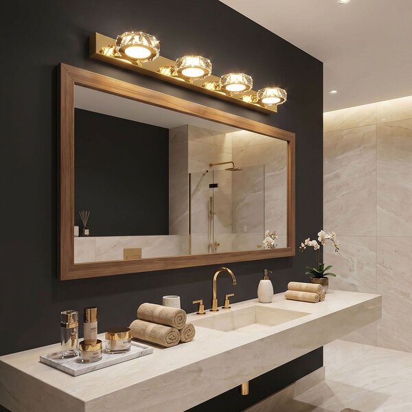 Toolight APP1941-4W, nástěnná LED svítilna, 620 mm, zlatá lesklá, OSW-66075