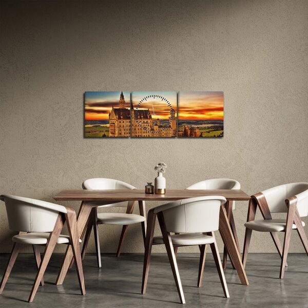 Obraz - Tyskland (s hodinami) (90x30 cm)