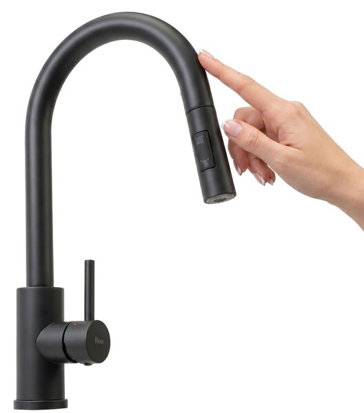 Kuchyňská baterie Rea Fresh Touch Black Matt